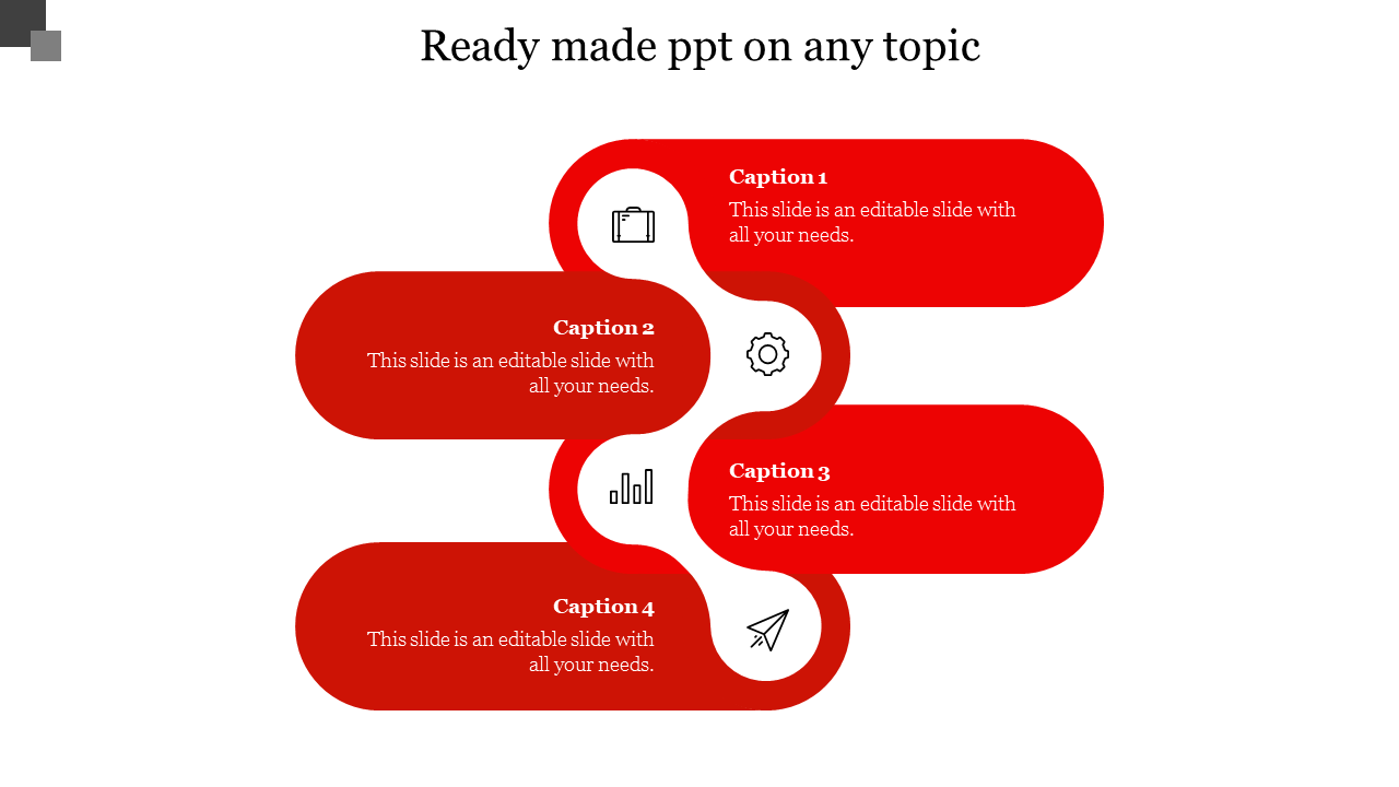 ready made ppt on any topic-Red